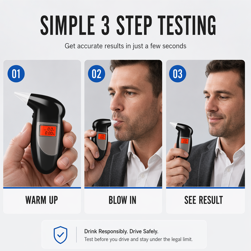 ⏰Portable Breath Alcohol Tester