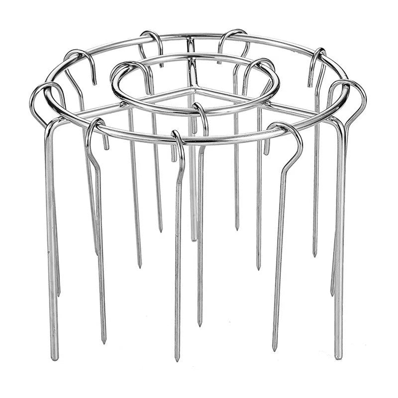 🔥 Air Fryer Skewer Rack – Stainless Steel Vertical Kebab Holder🍢