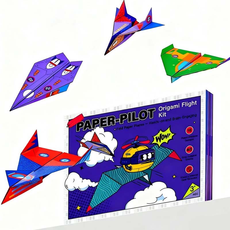 🎉🔥 Creative DIY Paper Airplane Set For Kids