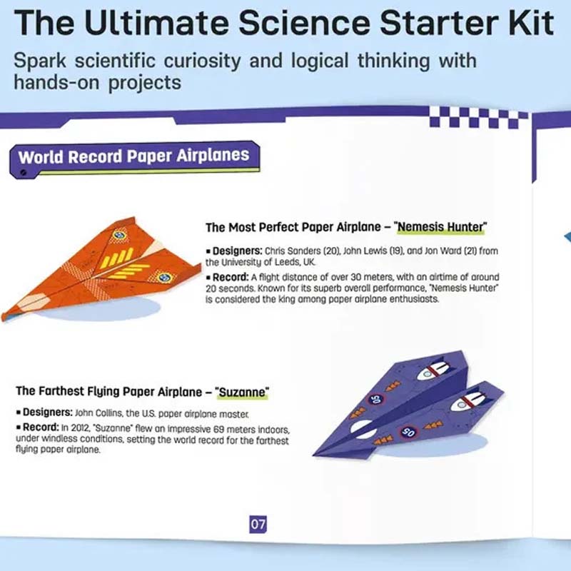 🎉🔥 Creative DIY Paper Airplane Set For Kids