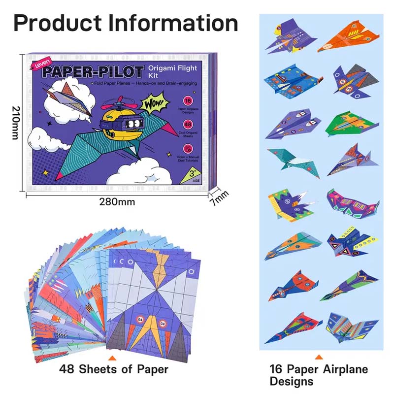 🎉🔥 Creative DIY Paper Airplane Set For Kids