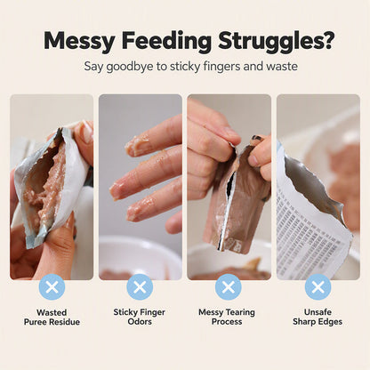 🎉 2026 Sale 🐱Mess‑Free Ergonomic Cat Strip Puree Feeder ✨