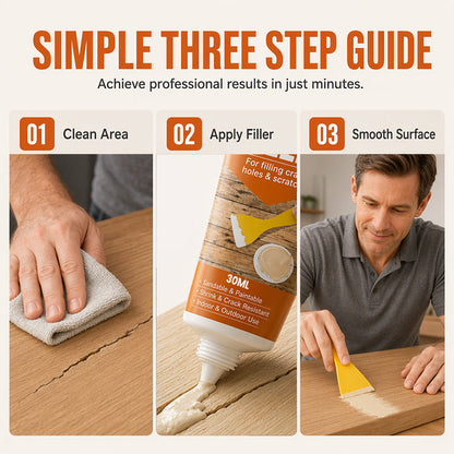 Wood Filler for Cracks and Holes