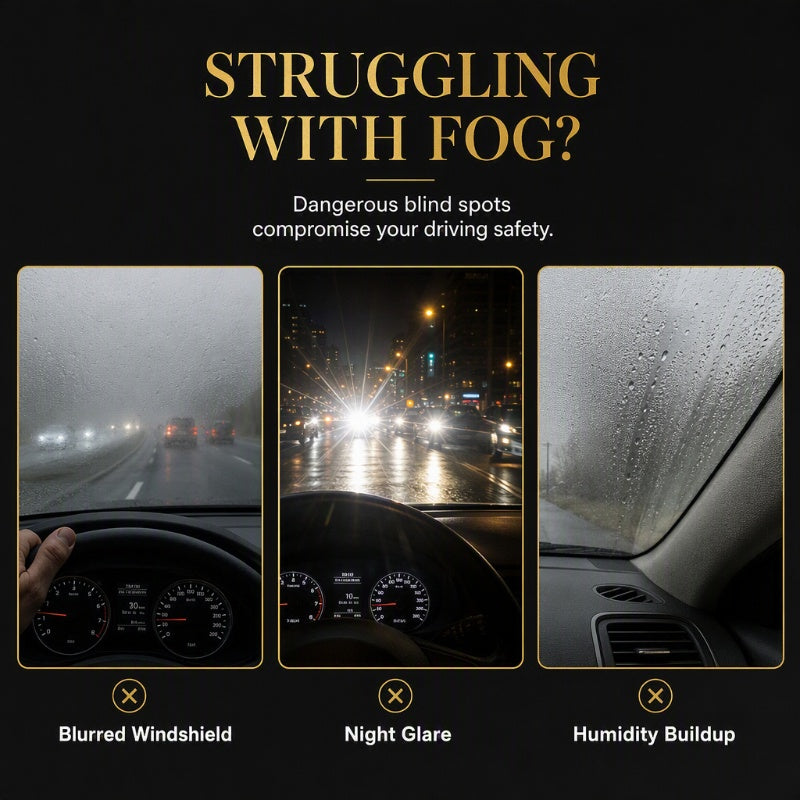 🚗Car Glass Anti‑Fog Spray‑ 24H Long‑Lasting Streak‑Free Defogger Spray