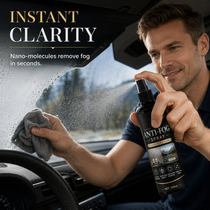 🚗Car Glass Anti‑Fog Spray‑ 24H Long‑Lasting Streak‑Free Defogger Spray