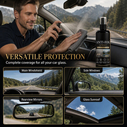 🚗Car Glass Anti‑Fog Spray‑ 24H Long‑Lasting Streak‑Free Defogger Spray