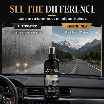 🚗Car Glass Anti‑Fog Spray‑ 24H Long‑Lasting Streak‑Free Defogger Spray