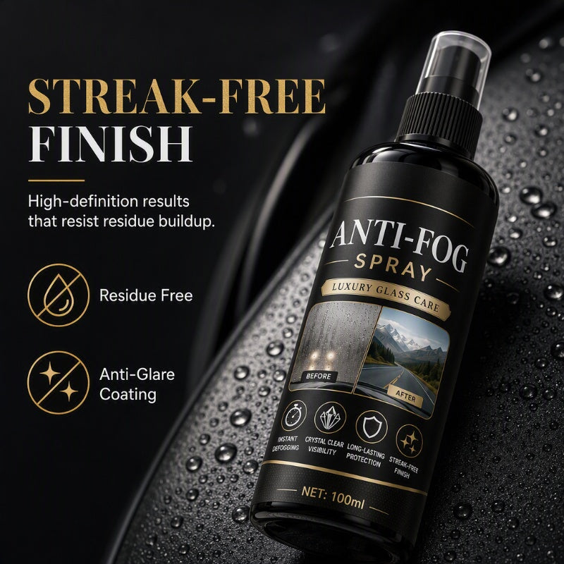🚗Car Glass Anti‑Fog Spray‑ 24H Long‑Lasting Streak‑Free Defogger Spray