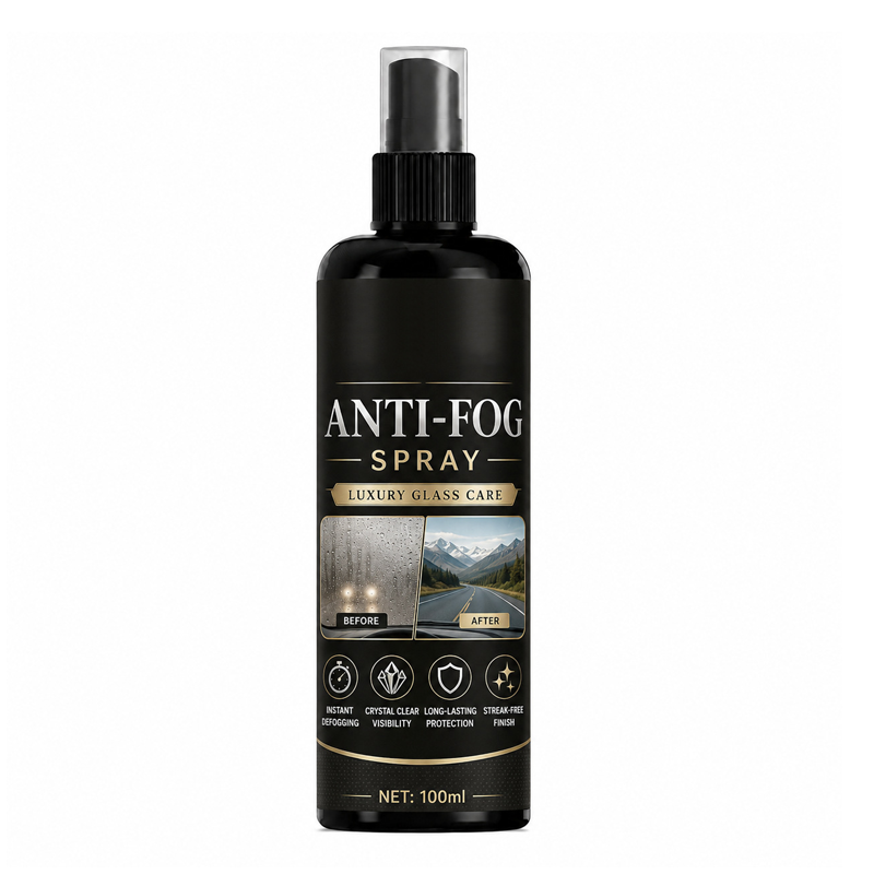 🚗Car Glass Anti‑Fog Spray‑ 24H Long‑Lasting Streak‑Free Defogger Spray