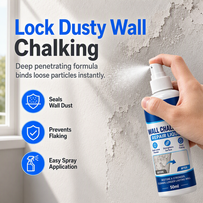 🥳2026 HOT SALE🏠🧱 Wall Repair Liquid – locks chalky plaster instantly🛠️