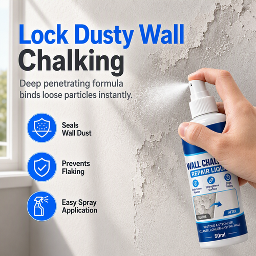 🥳2026 HOT SALE🏠🧱 Wall Repair Liquid – locks chalky plaster instantly🛠️