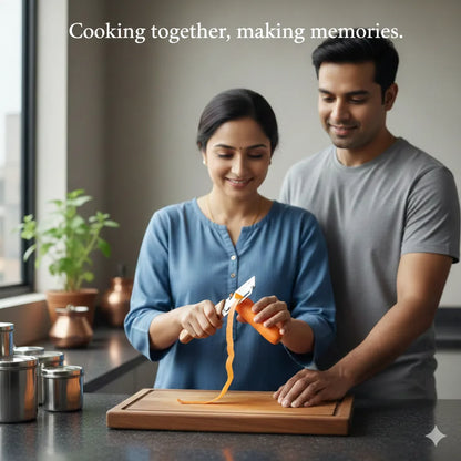 Stainless Peeler , High-Grade Durability, Clean, Precision Peeling + Bottle Opener